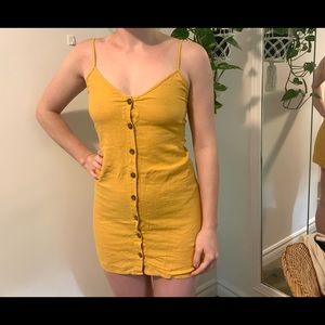 Linen blend dress